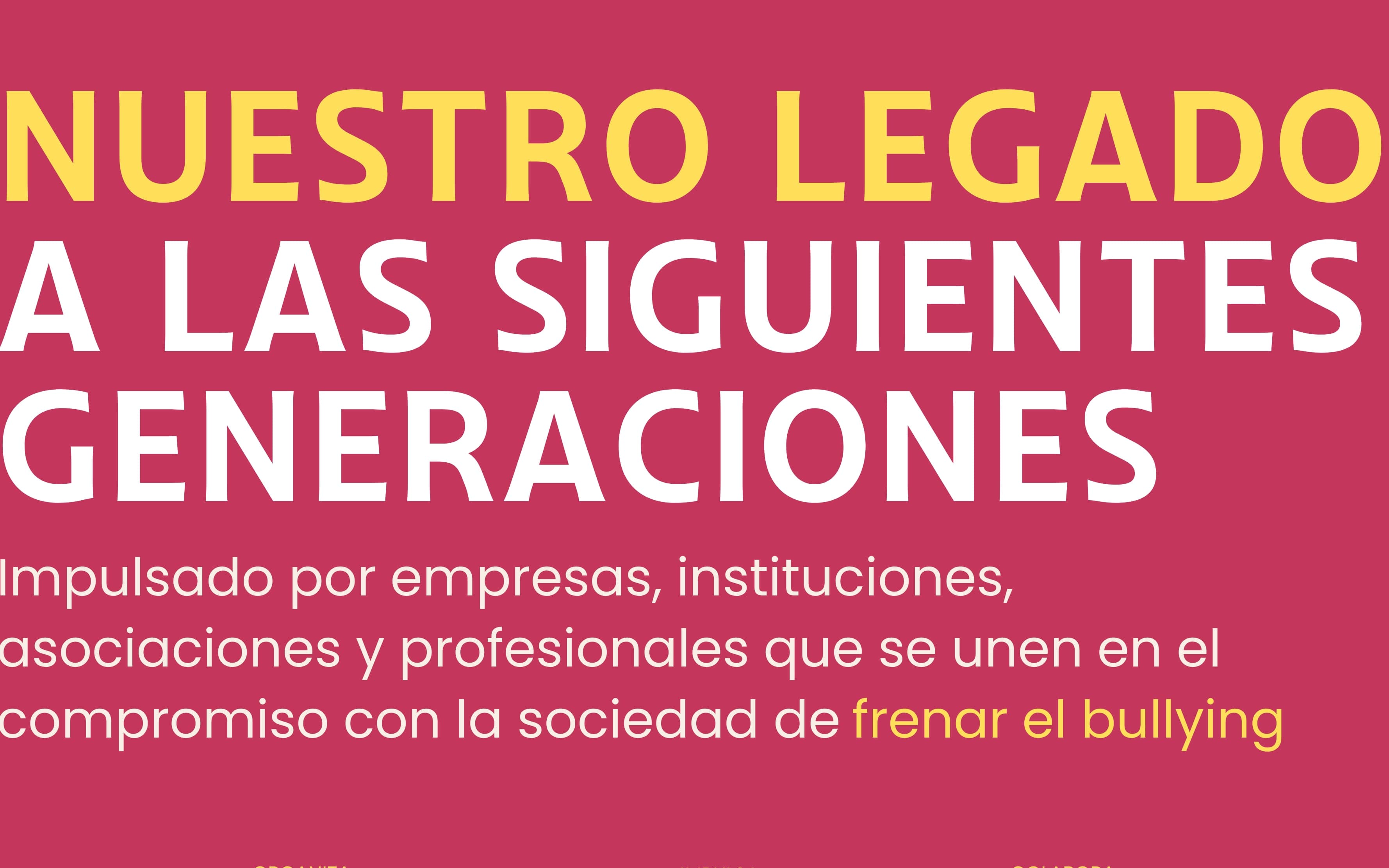 Nuestro Legado a las Siguientes Generaciones